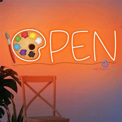 Neon Art Palette Open Sign Led Light - NeonGrand