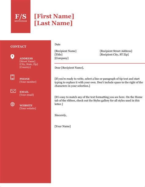 Where Is Cover Letter Template In Microsoft Word - Free Word Template