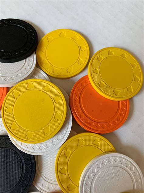 Clay Poker Chips Assorted Colors Lots The Sound Weight Feel & | Etsy