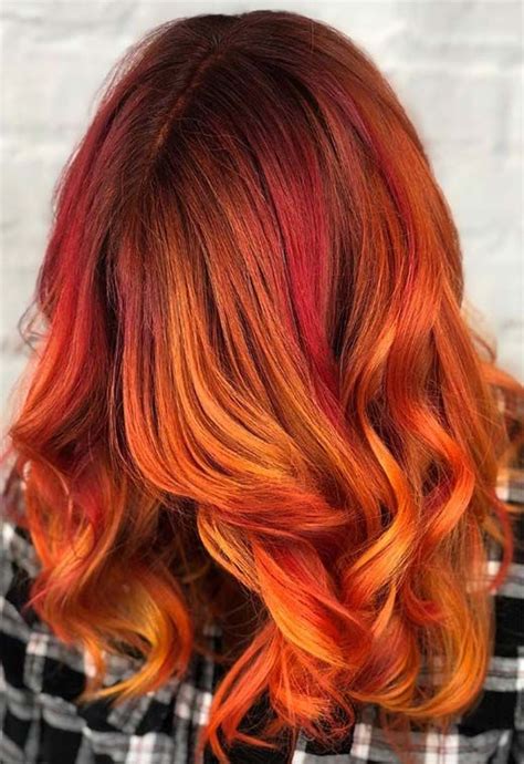 59 Fiery Orange Hair Color Shades to Try | Hair color orange, Orange ...