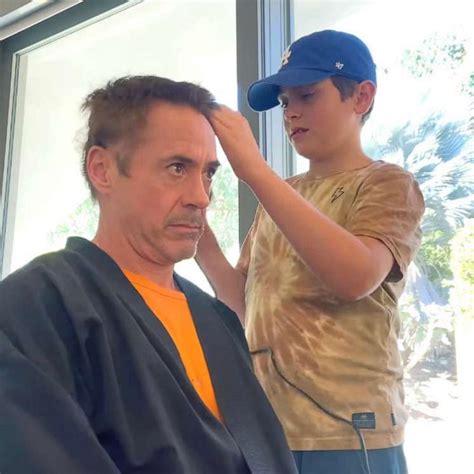 Robert Downey Jr. shares video of son Exton, daughter Avri shaving his head: Watch - Good ...