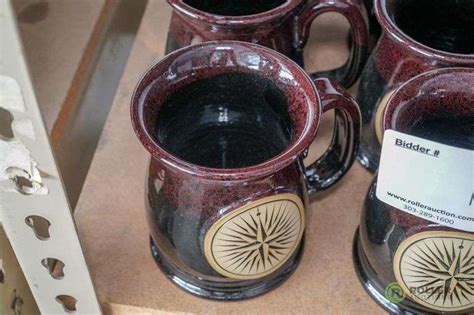 (8) Sunset Hill Stoneware Coffee Mugs - Roller Auctions
