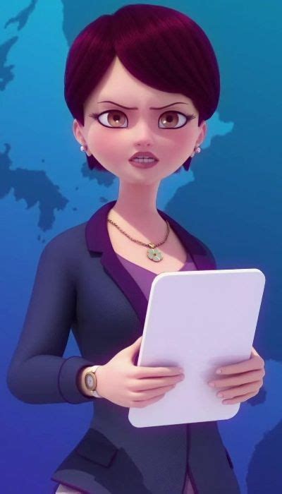an animated woman holding a tablet in front of a world map