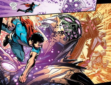 [Comic Excerpt] Superman punching through time and space (Futures End ...