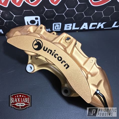 Personalized Brembo Brake Calipers Coated In Tomic Gold II And Clear ...