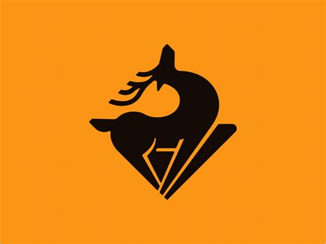 Graceful deer logo by Fankin Aleksei on Dribbble