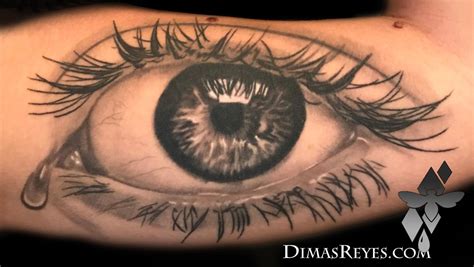 Black and Grey Realistic Eye tattoo by Dimas Reyes: TattooNOW