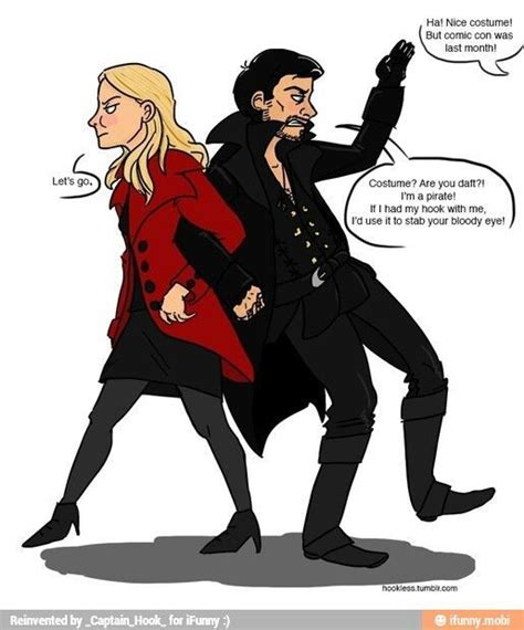 #So Hook and Emma ️ ️ | Once upon a time funny, Captain swan, Ouat funny
