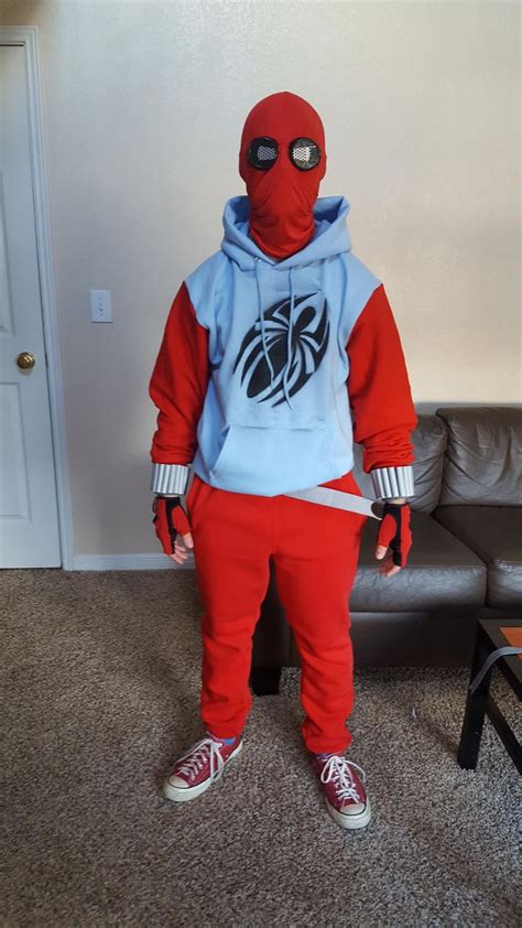 Scarlet spider(homecoming inspired). Thoughts? | Scarlet spider, Cosplay, Sweatshirts