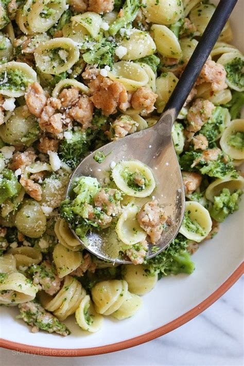 Orecchiette Pasta with Sausage and Broccoli - Skinnytaste