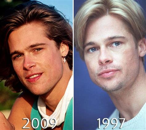 Brad Pitt eyelift | Brad pitt, Plastic surgery photos, Celebrity ...