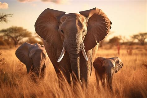 Elephant wildlife grassland outdoors. AI | Free Photo - rawpixel