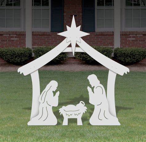 Holy Family Outdoor Nativity Set - Medium in 2020 | Outdoor nativity scene, Outdoor nativity ...