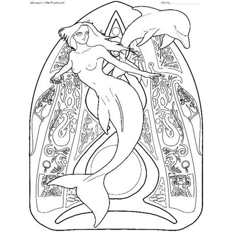 Coloring Page From mermaids Pas De Deux 01 - Etsy