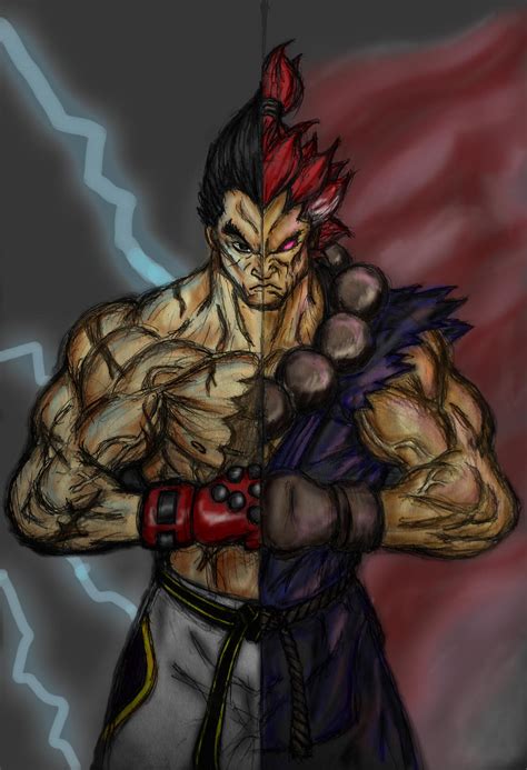 Kazuya Mishima vs. Akuma by pbutta56 on DeviantArt