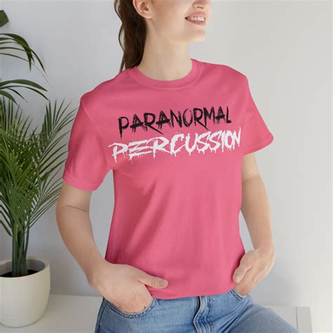 Paranormal Percussion - Stacked Logo Black White - Simple Tee ...