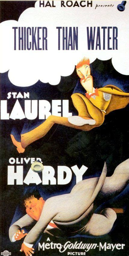 Thicker Than Water (1935) poster | Laurel and hardy movies, Stan laurel, Laurel and hardy