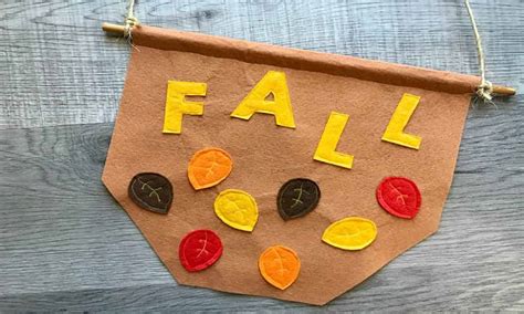 Fall Leaves Banner with Template – Beginner Sewing Projects