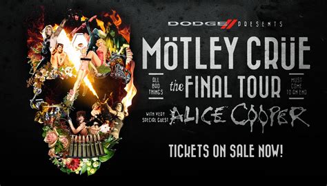 Motley Crue "Final" Tour with Alice Cooper - Dates and Tickets on Sale