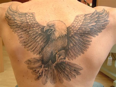 Tattoo Eagle On Back - Printable Computer Tools