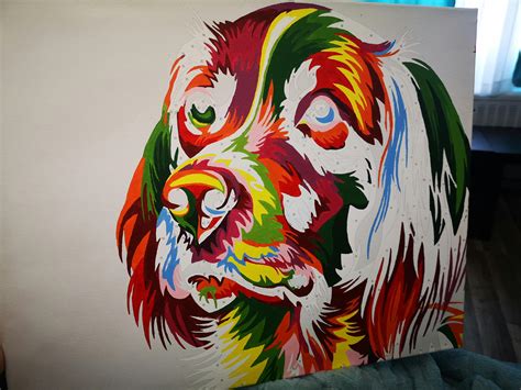 Colorful Dog | Paint By Numbers