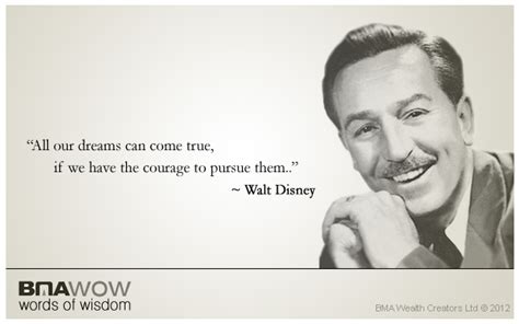 BMA Wealth Creators - Official Blog: BMA Words of Wisdom by Walt Disney