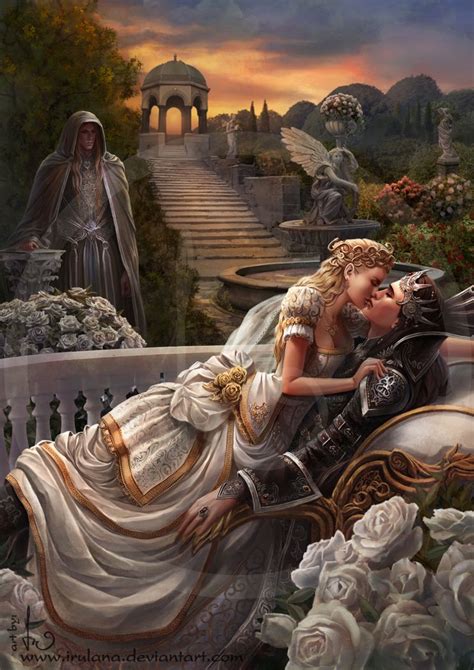 The Kiss by Irulana | Fantasy art couples, Beautiful fantasy art, Dark fantasy art