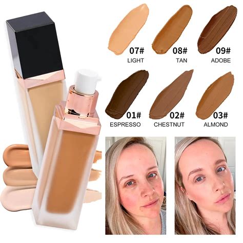 Liquid Full Coverage Long Lasting High Quality Foundation Private Label Choose Your Own Tube ...