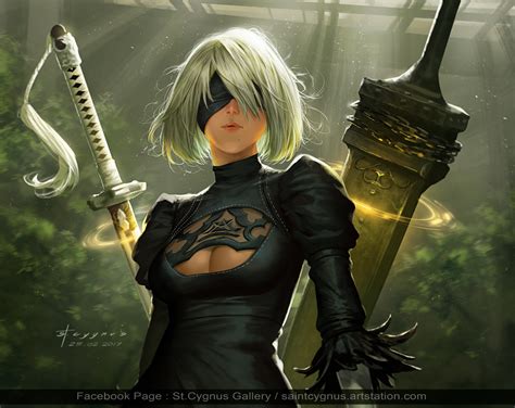 ArtStation - 2B NieR : Automata - Fan art