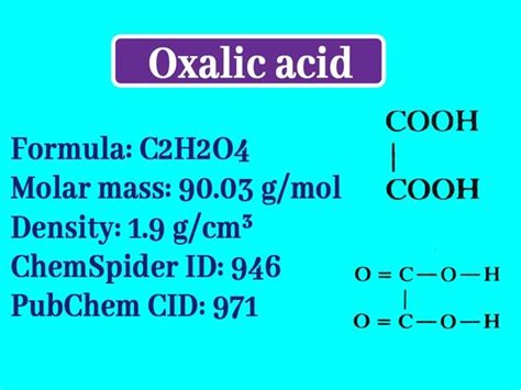 Oxalic Acid: What is the formula of oxalic acid? |Properties