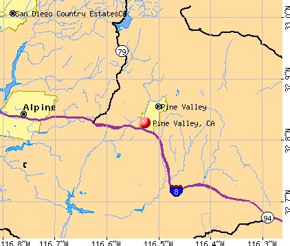 Pine Valley, California (CA 91962) profile: population, maps, real estate, averages, homes ...