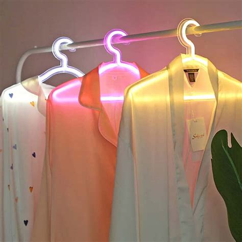 LED Light Up Neon Hanger For Clothes - Glow In The Dark Store