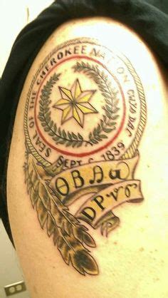 Cherokee Nation seal tattoo | Cherokee tattoos, Cherokee indian tattoos, Native american tattoo ...