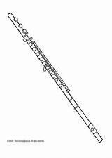 Flute Coloring Pages sketch template