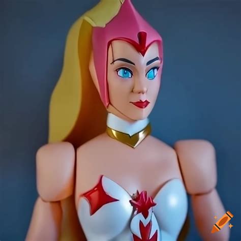 She-ra action figures with a mega-man inspired design on Craiyon