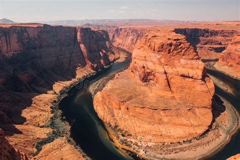 Aerial View of the Historic Horseshoe Bend in Arizona, USA Stock Photo - Image of natural, bend ...