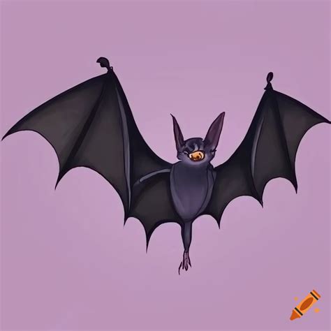 Minimalistic bat drawing