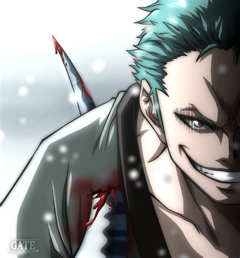 One Piece Chapter 937 - Zoro's Demon Smile by Pisces-D-Gate on DeviantArt
