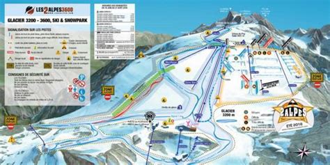 Trail map Les 2 Alpes