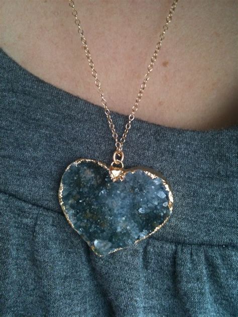 Sparkly heart necklace from Georgia Varadakis Jewelry | Flickr