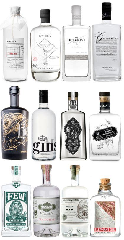 Signed, Sealed, Delivered | Beautiful round-up of gin bottles from around the...