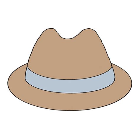 How to Draw a Fedora Hat - Easy Drawing Tutorial For Kids