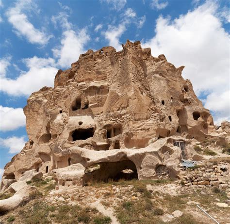 Uchisar cave town stock photo. Image of kapadokya, history - 97965194