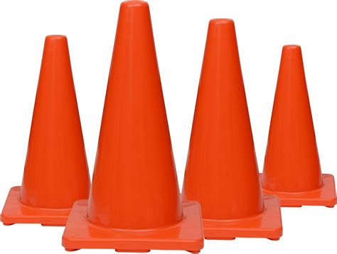 Amazon.com: (Set of 20) CJ Safety 18" Orange Premium PVC Safety Cones ...