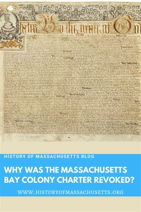 Why Was the Massachusetts Bay Colony Charter Revoked? | Massachusetts bay colony, Massachusetts ...