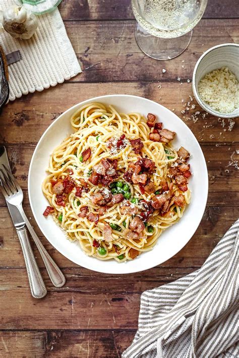 Spaghetti Carbonara With Egg