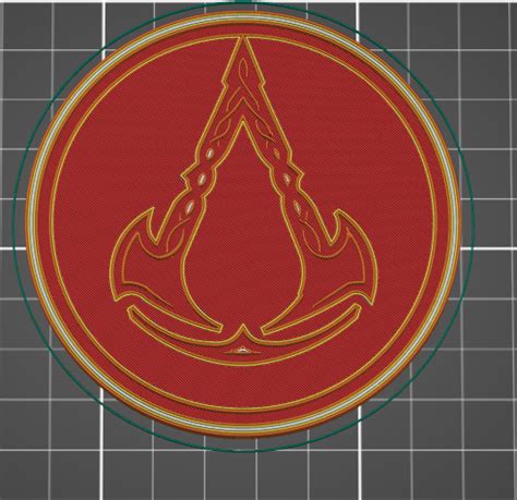 Assassin's Creed Valhalla Logo Coaster by R3V3RS3R | Download free STL model | Printables.com