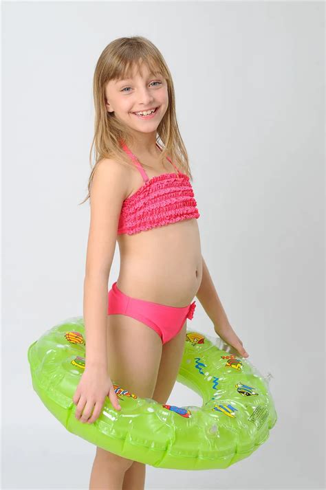 2015 new kids swimsuit Two piece swimsuit junior girls swimsuit girl bikini kid swimwear on ...