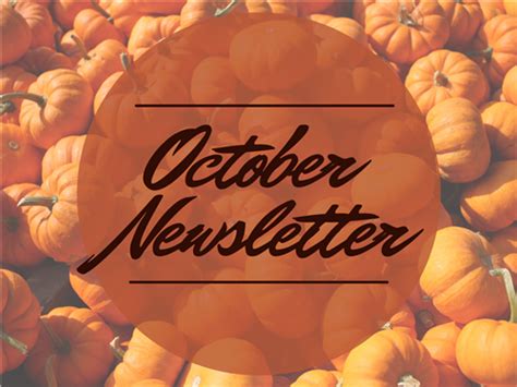 October Newsletter