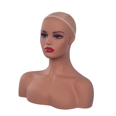 Women's Fake Head Props Hat Jewelry Display Stand Mannequin - ReHair System
